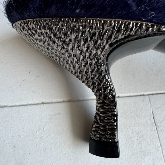 Cowhide Kitten-heel slip-on shoes - Picture 5 of 5